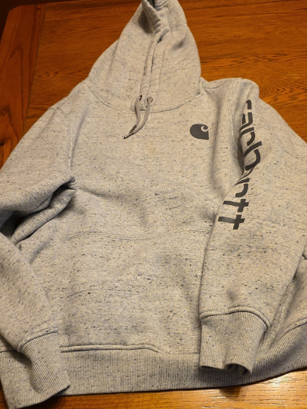 Carhartt Light Heather Gray Speckled Pullover Hoodie